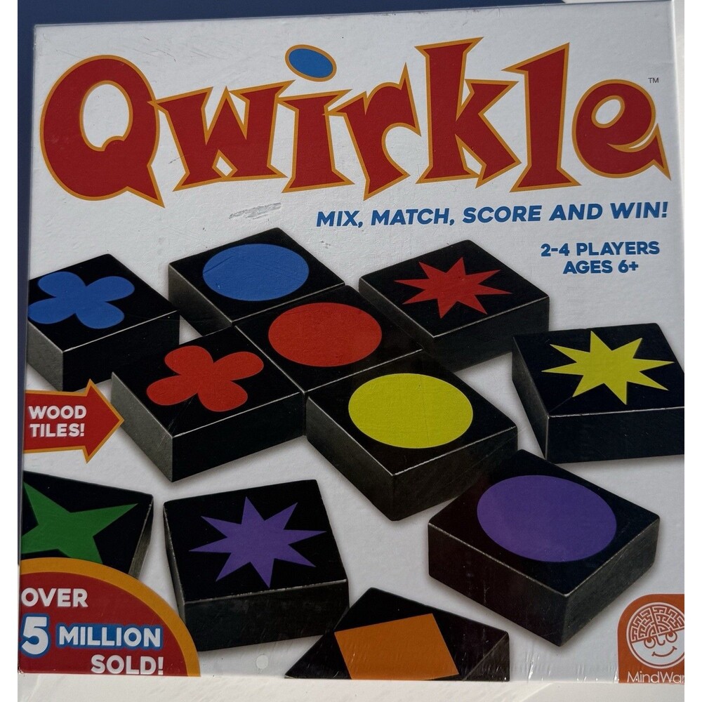 Quirkle Game Mix Match Score Win Edition Wood Tiles NEW Sealed MindWare